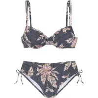 Sunseeker Bikini ruskea / oliivi / vaaleanoranssi / roosa / musta