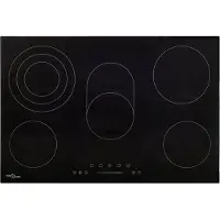 vidaXL Keraaminen liesi 5 poltinta kosketushallinta 90 cm 8500 W