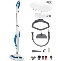 Polti Vaporetto SV460 Double, Höyrymoppi, 0,3 L, Sininen, Valkoinen, Painikkeet, Rotaatio, 1500 W, Vaihe