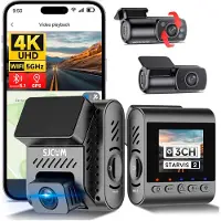 SJCAM M60 kojelautakamera 4K + takakamera ja sisäkamera