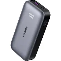 UGREEN 10000mAh Mini Powerbank Quick Charging 30W, Harmaa (25185)