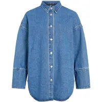 Vila Vimalou L/S Detailed Denim Shirt - Blue - 38