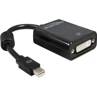 DeLOCK Adapter mini Displayport, 0,18 m, Mini DisplayPort, DVI-I, Uros, Naaras, Musta (65098)