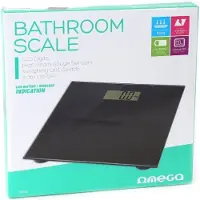 Omega OBSB personal scale Rectangle Black Electronic personal scale (OBSB)