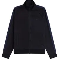 Fred perry Mesh Taped Track Jkt - Black - XL