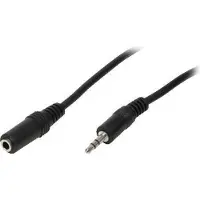 Logilink 3.5mm - 3.5mm, 10m, 3.5mm, Uros, 3.5mm, Naaras, 10 m, Musta (CA1056)