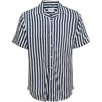 Only & Sons Paita 'Wayne' tummansininen / valkoinen