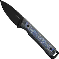 Kizer Cutlery Whiskey Jack 1108A1 Black CPM 10V, Norplex UltreX Micarta &amp; Vortex Micarta, fixed knife, Jonathan Styles design
