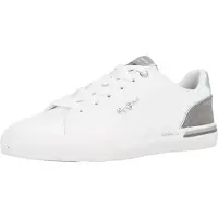 Pepe Jeans for woman. PLS300009 Trainers Kenton Campus white (37), Flat, Laces, Casual