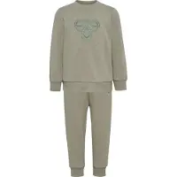 Hummel Hmlmini Jersey Crewsuit Bee - Khaki green - 104