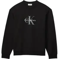 Calvin Klein Jeans Ls Eu 350Terry Monologo Cn Swtsh - Black - XL