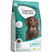 Concept for Life 4x1,5kg Large Senior koiran kuivaruoka