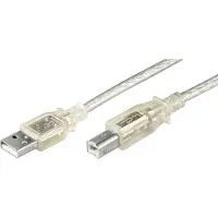 Goobay Usb 2.0 Hi-speed 3m kaapeli, läpinäkyvä