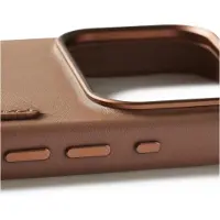 Mujjo Lompakkonahkakotelo MagSafella iPhone 17 Prolle, Tan