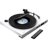 Mixx MRRP-85-WH-583 2-in-1-levysoitin ja CD-soitin Bluetooth-yhteydellä, valkoinen