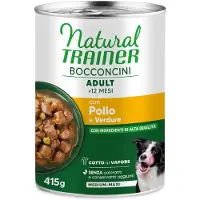 NATURAL TRAINER 12x415g Bocconcini Adult Medium & Maxi Chunks: lammas koiranruoka