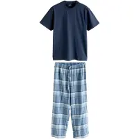 Next Pitkä pyjama sininen / laivastonsininen / valkoinen