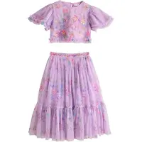 Next Setti 'Lehenga' vaaleansininen / vihreä / laventeli / roosa