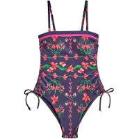 Ted Baker Muotoileva uimapuku laivastonsininen / vihreä / vaaleanpunainen / punainen