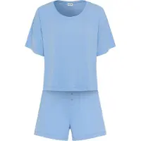 LASCANA Pyjamashortsit vaaleansininen