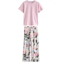 Next Pyjama samppanja / taivaansininen / vaaleanpunainen / roosa