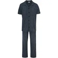 Dagi Pitkä pyjama taivaansininen / musta