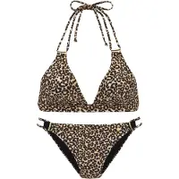 LASCANA Bikini kerma / ruskea / musta