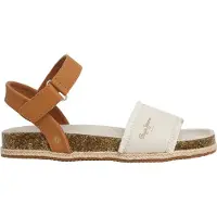 Pepe Jeans for woman/girl. PGS90203 BERLIN BASS G (33), Brown, Flat, Velcro, Casual, children's fashion