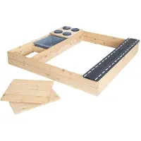 Roba Sandpit With Road, Stove And Play Tray - Beige - ONE SIZE