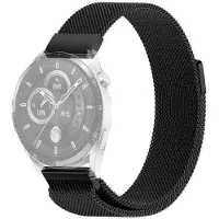 SKALO Milanese Loop to Huawei Watch GT 3 46mm - Musta