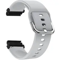 SKALO Garmin Fenix 7S/7S Pro 42mm Silikoniranneke Muotoiltu - Harmaa