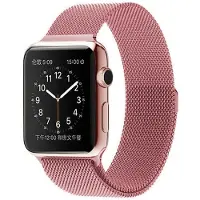 SKALO Milanese Loop Apple Watch Series 4-6 44mm - Pinkki