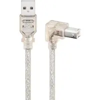 Goobay USB 2.0 Hi-Speed cable 90° transparent