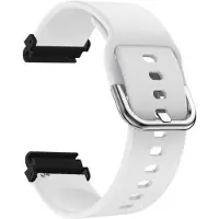 SKALO Garmin Fenix 7S/7S Pro 42mm Silikoniranneke Muotoiltu - Valkoinen