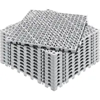 Vevor Lukittava Viemäröintimatto Lattialle 30,5 x 30,5 cm PVC Liukumattomat Lattialaatat 12 kpl