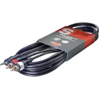 Stagg 3,5 mm TRS - 2 x RCA, 3m