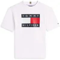 Tommy Hilfiger Paita 'HERITAGE' marine / vaaleanpunainen / valkoinen