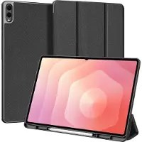 DUX Samsung Galaxy Tab S11 Ultra Domo Tri-Fold Smart Lompakkokotelo - Musta