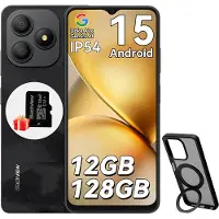 Blackview Matkapuhelin Wave 9C 4/128GB Shadow Black – Ohut, luotettava jokapäiväinen älypuhelin