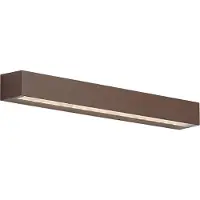 QAZQA Teollinen ulkoseinävalaisin ruosteenruskea 55cm sis. LED IP65 - Hannah