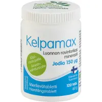 Raw Organic Hankintatukku Kelpamax jodi 150ug 120 tabl.