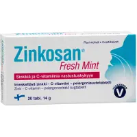 Raw Organic Hankintatukku Zinkosan Fresh mint 20 tabl.
