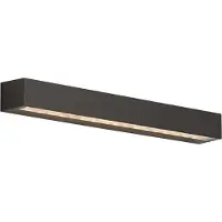 QAZQA Teollinen ulkoseinävalaisin musta 55cm sis. LED IP65 - Hannah