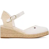 Tommy Hilfiger Mid Wedge Espad Closed Toe - White - 39