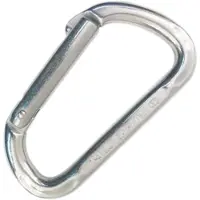 Kong Italy D Shape Straight Snap Hook Hopeinen 80 mm