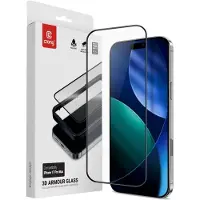 Crong 3D Armor Glass - karkaistusta lasista valmistettu iPhone 17 Pro Max -suojakalvo + asennuskehys