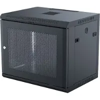 Toten – 19" wall cabinet, 9U, 600x450, perforated door, black (W364099001)