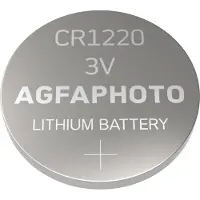Agfa 150-803210, Kertakäyttöinen akku, CR1220, Litium, 3 V, 5 kpl, Hopea