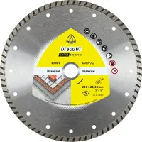 Klingspor Timanttilevy märkäleikkaukseen DT 300 UT Extra; 230x2,5x22,23 mm