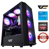 Mdata Gaming Tietokone i5-12400f 16GB 512GB SSD 1TB HDD RX 580 NoOS